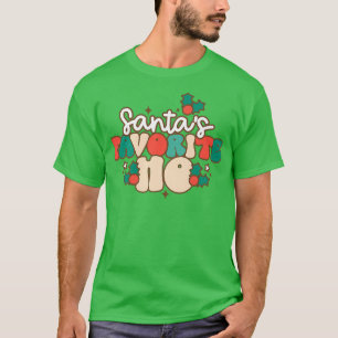 Camiseta Retro Santa Claus Feliz Navidad Navidad Christma