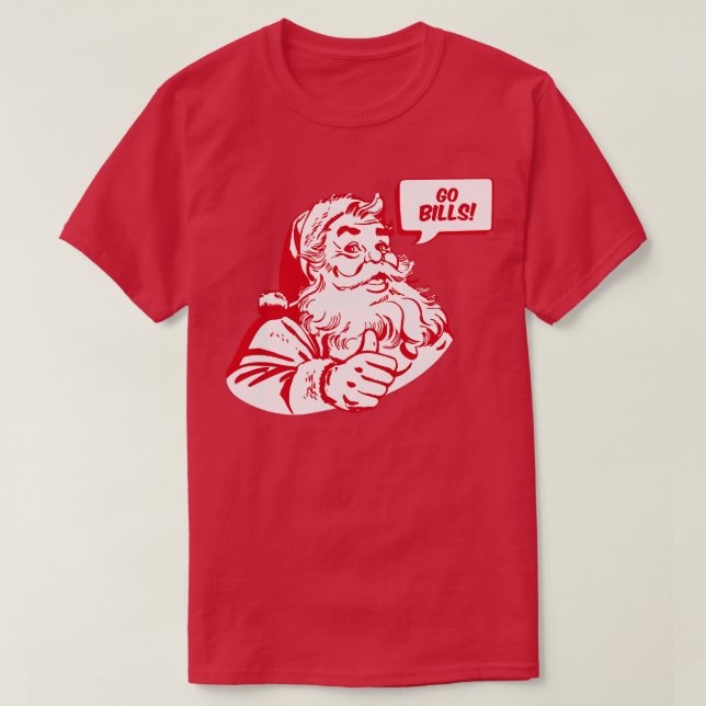Camiseta Retro Santa Claus Go Bills (Diseño del anverso)