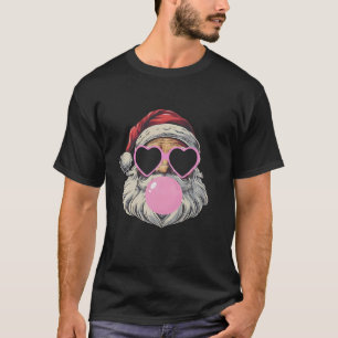 Camiseta Retro Santa con Navidades de Bubblegum de Glasses