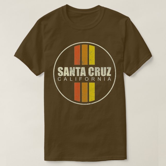 Camiseta Retro Santa Cruz California (1)  (Diseño del anverso)