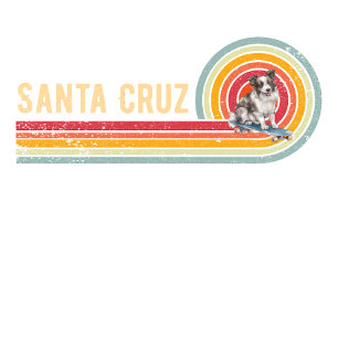 Camiseta Retro Santa Cruz Skateboarding Border Collie