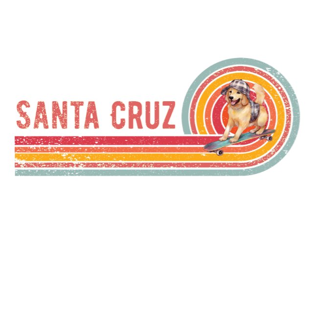 Camiseta Retro Santa Cruz Skateboarding Golden Retriever (Subido por el creador)