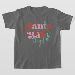 Camiseta Retro Santa para bebés personalizada
