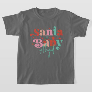 Camiseta Retro Santa para bebés personalizada