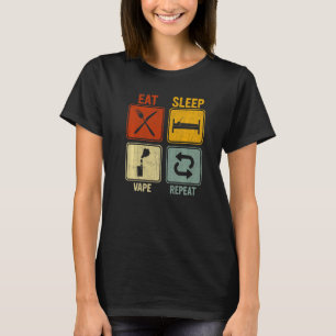 Camiseta Retro Sarcástico Para La Repetición Del Vape Ein S