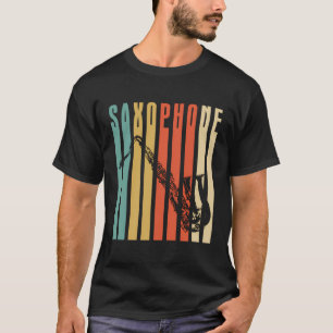 Camiseta Retro saxofón