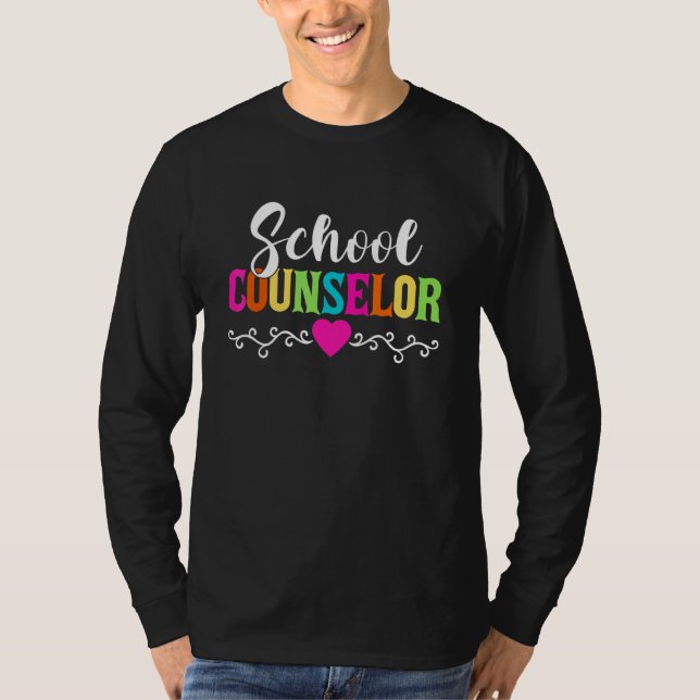 Camiseta Retro School Counselor Funny National School Couns (Anverso)
