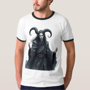 Camiseta Retro Sci-Fi Hero Over Cityscape