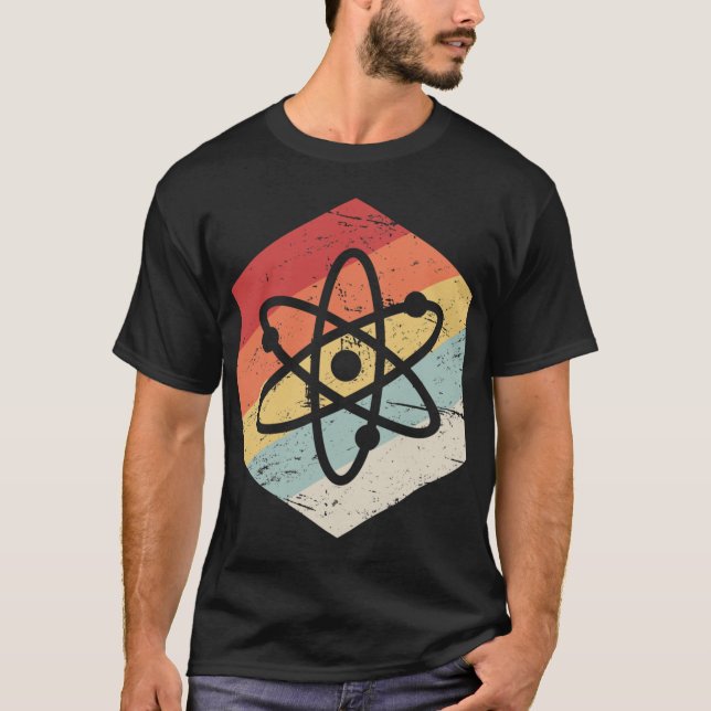 Camiseta Retro Science Atom Icon  friend (Anverso)