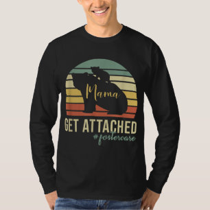 Camiseta Retro Se Adjunta Cuidado De Pescado Mamá Osa Cubo