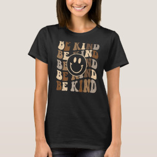 Camiseta Retro Sé Amable Cara Sonriente Extensión Amabilida