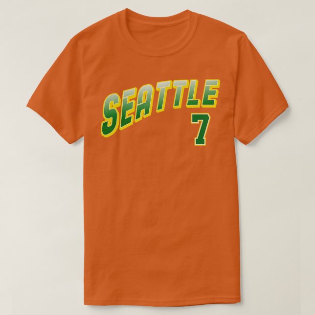 Camiseta Retro Seattle Número 3 (Diseño del anverso)