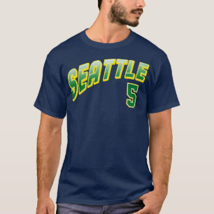 Camiseta Retro Seattle Número 5 1