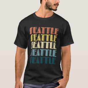 Camiseta Retro Seattle Shirt Vintage Seattle Washington Gif