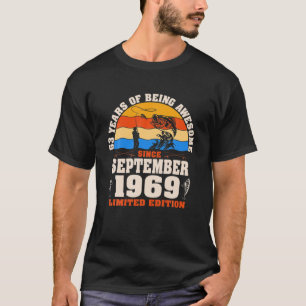 Camiseta Retro Septiembre 1969 Pescador de 53 años de edad