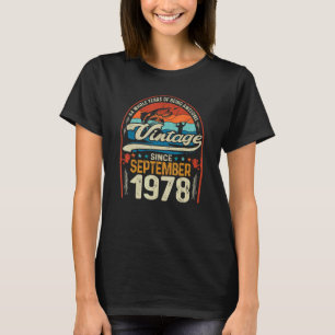 Camiseta Retro Septiembre 1978 44 años Pescadores 44º Bir
