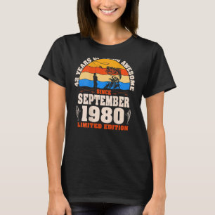 Camiseta Retro Septiembre 1980 42 años Pescadores 42º Bir