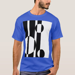 Camiseta Retro Sesenta Gráfica de arte en blanco y negro