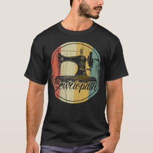 Camiseta Retro Sewciopath amo la máquina de coser Amante de