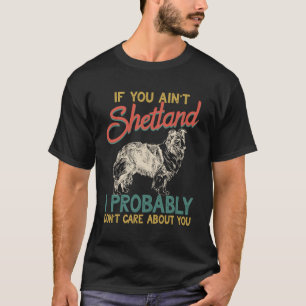 Camiseta Retro Shetland Sheepdog Perro Sheltie Hombres Muje