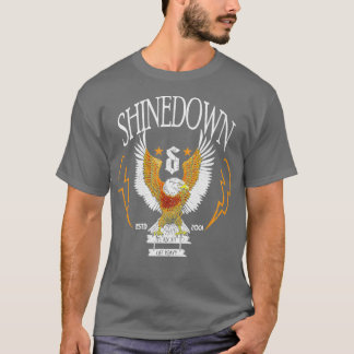 Camiseta Retro Shinedowns Memes Cosplay Design Arts Rock Mu