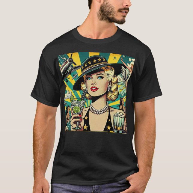 Camiseta Retro Show Girl  (Anverso)
