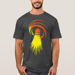 Camiseta Retro Shuttlecock Badminton Player Shuttler Hombre
