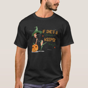 Camiseta Retro si es una acosadora es una Hallowee más agud