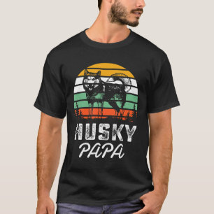 Camiseta Retro Siberian Husky Lover Regalos Huskies Dad Dog