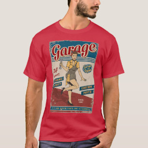 Camiseta Retro sign, vintage advertising sign motif , car g