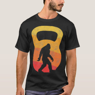 Camiseta Retro Silhouette Funny Kettlebell