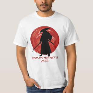 Camiseta Retro Silhouette Samurai - Samurai Mind Cita