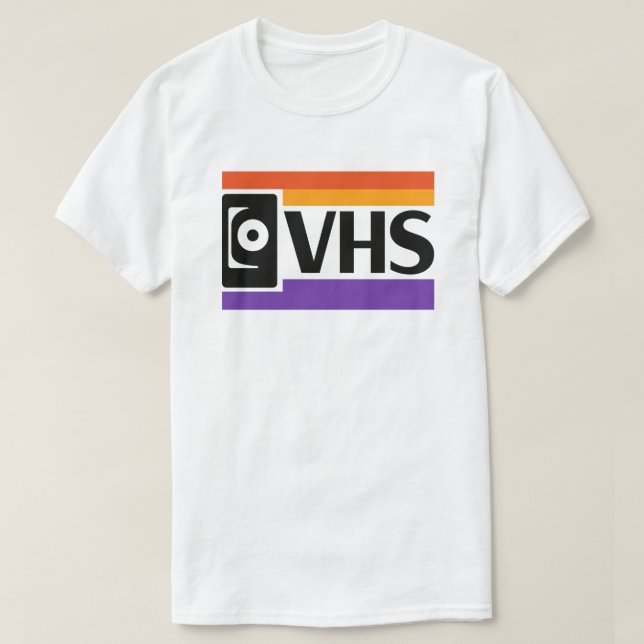 Camiseta Retro Símbolo VHS | Nostalgia 80s 90s (Diseño del anverso)