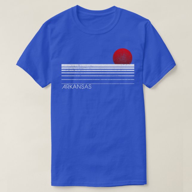 Camiseta Retro simple Arkansas Sunset TShirt (Diseño del anverso)