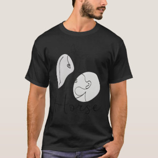 Camiseta Retro simple de mamá de caballo