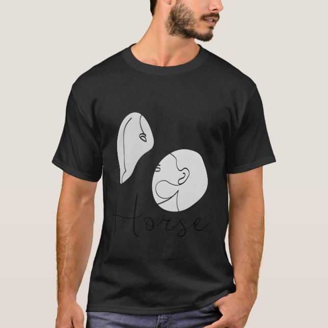 Camiseta Retro simple de mamá de caballo (Anverso)
