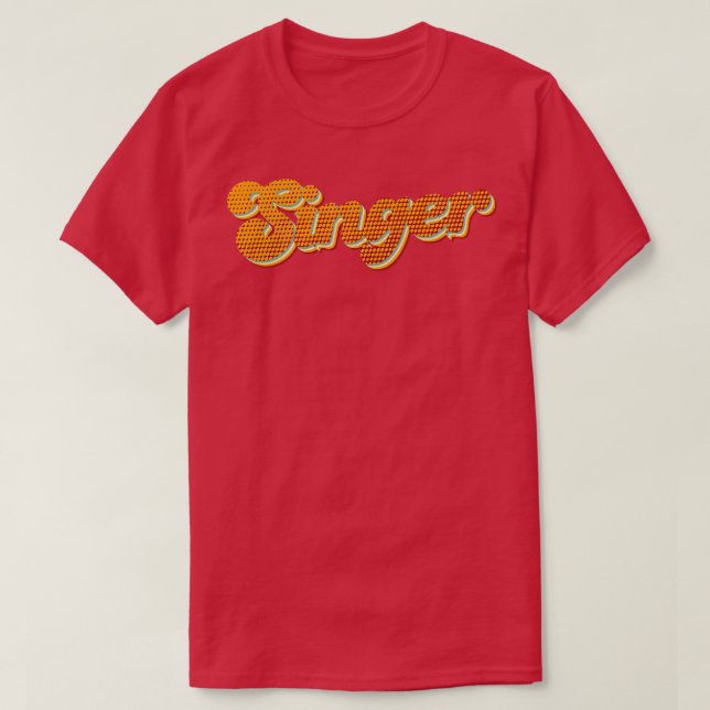 Camiseta Retro Singer (Diseño del anverso)