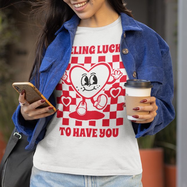 Camiseta Retro sintiendo la suerte de la El día de San Vale (Subido por el creador)
