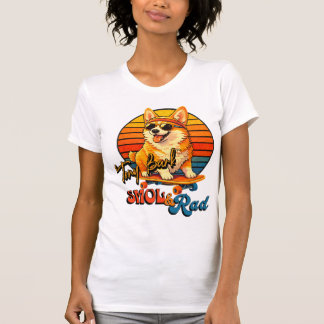 Camiseta Retro Skate Corgi – Tony Bark™ – Smol & Rad