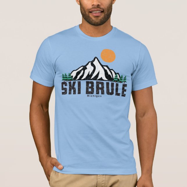 Camiseta Retro Ski BRule (Anverso)