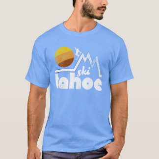 Camiseta Retro Ski Tahoe Sobredimensionado
