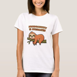 Camiseta Retro Sloth Productivity Is Overrated Women’s T-Sh