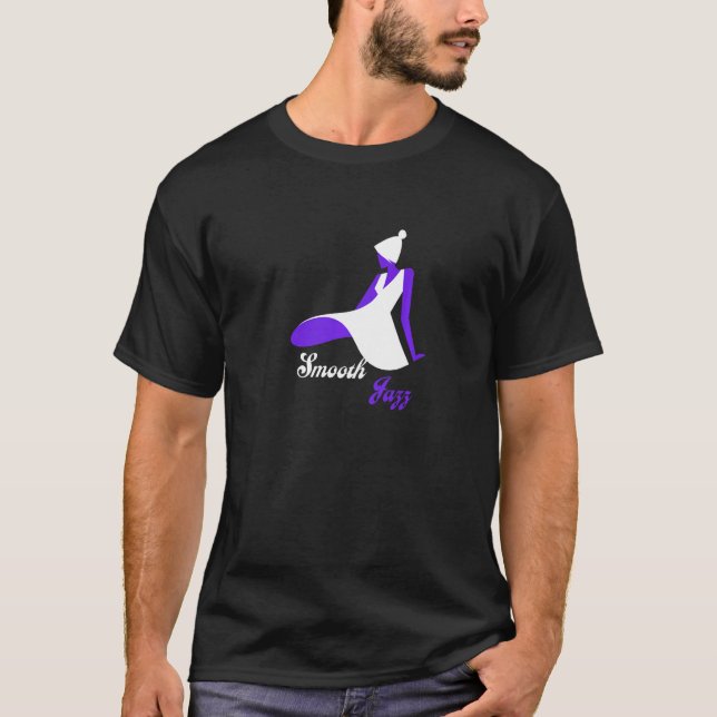 Camiseta Retro Smooth Jazz Music  1 (Anverso)