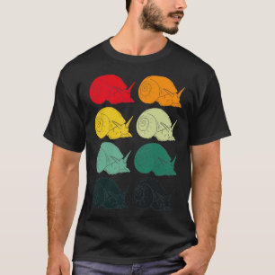 Camiseta Retro Snails Animal