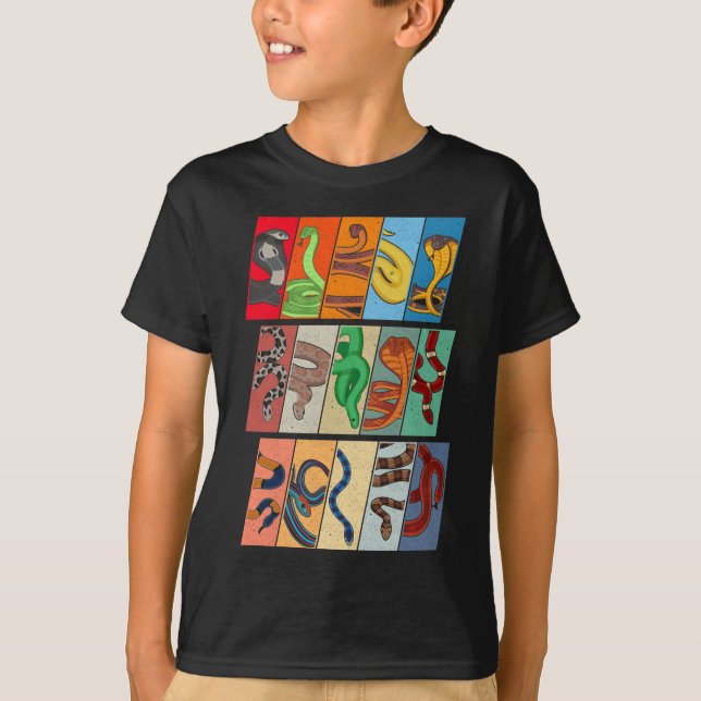Camiseta Retro Snakes Vintage Reptile (Anverso)