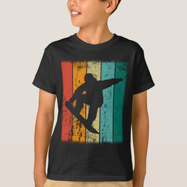 Camiseta Retro Snowboard (Anverso)