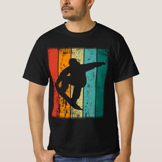 Camiseta Retro Snowboard (Anverso)