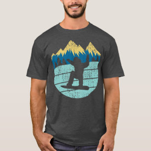 Camiseta Retro Snowboarder Snowboard Deportes de invierno d