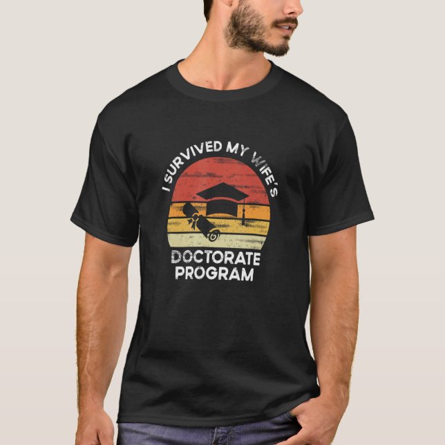 Camiseta Retro sobreviví al programa de doctorado de mi esp (Anverso)