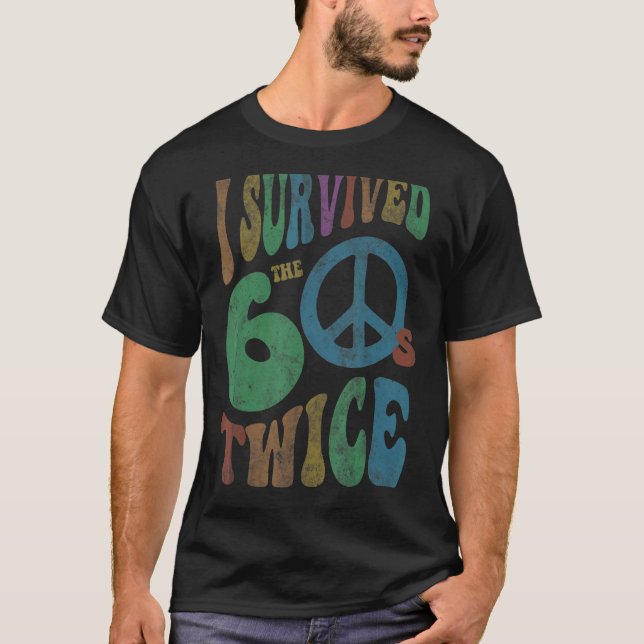 Camiseta Retro SOBREVIVIÓ A Mis SESENTA DOS VECES 70º cumpl (Anverso)